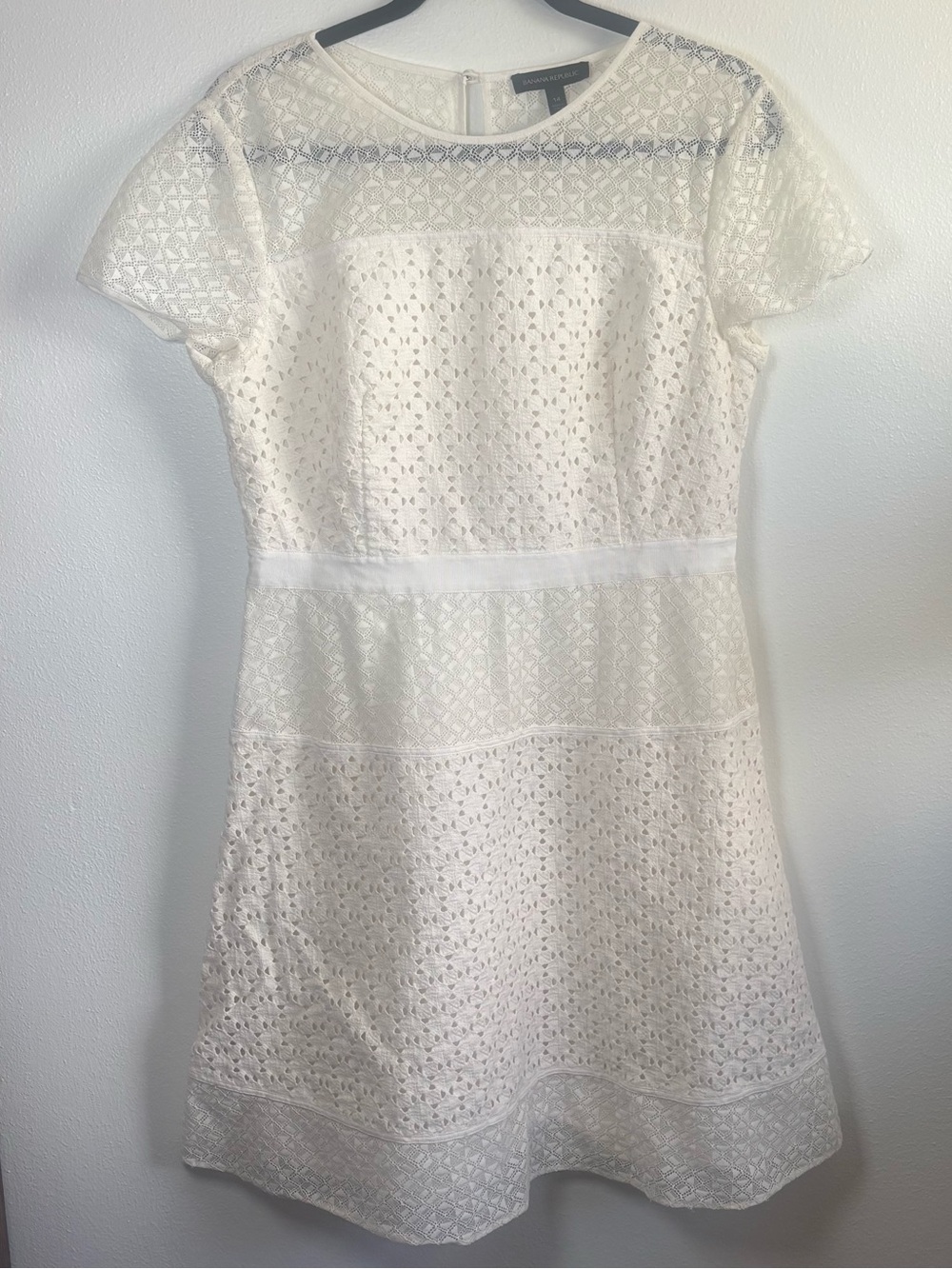 Banana Republic White Eyelet Sun Dress